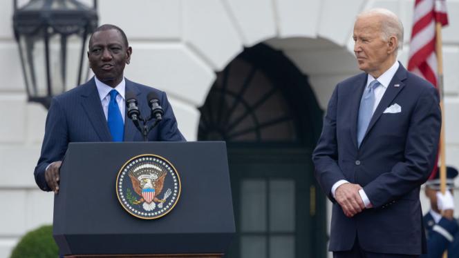 William Ruto and John Biden