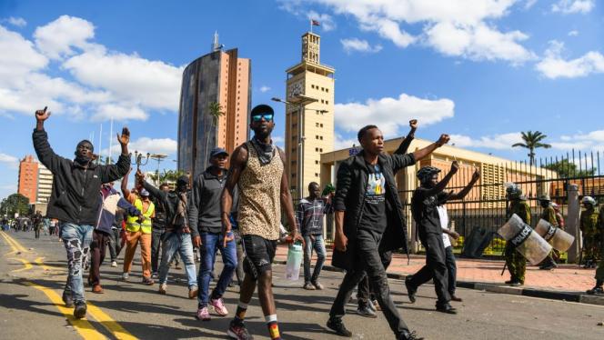 Kenyan demonstrators