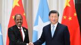 Hassan sh. Mohamoud, president of Somalia, Xi Jinping, president of China